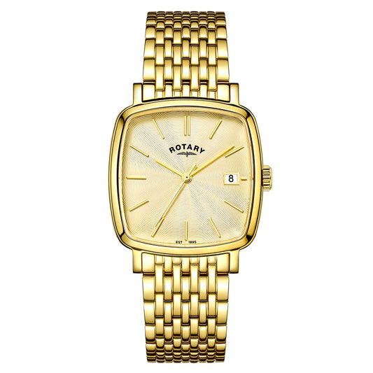 Rotary Heritage Astoria Gold Plated Stainless Steel Bracelet Watch