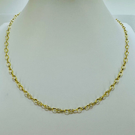 9ct Yellow Gold Loose Belcher 18'' Chain 2.1g  Pre Loved