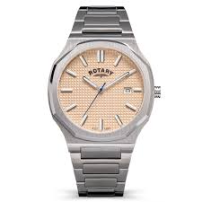 Rotary Heritage Stainless Steel Bracelet Watch with Date