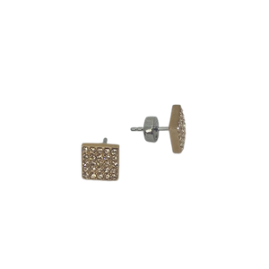 JF01831791 Fossil Rose gold plated CZ pave set stud earrings