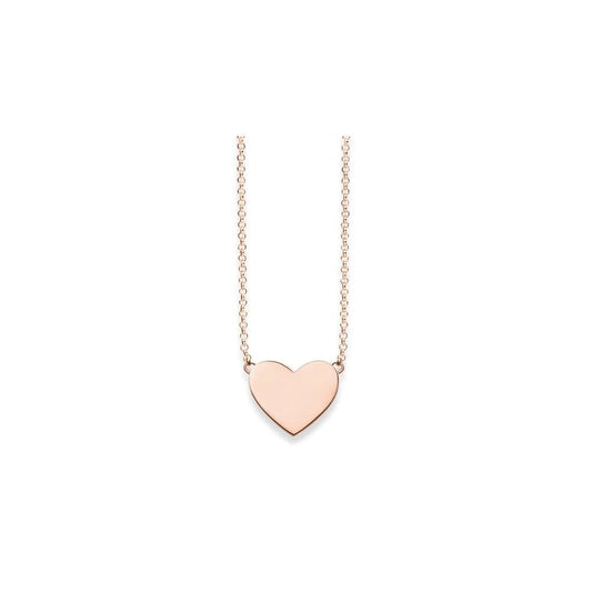 Thomas Sabo Glam & Soul Rose Gold Plated Sterling Silver Heart Necklace