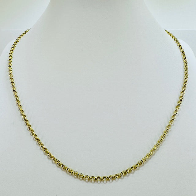 9ct Yellow Gold 18'' Belcher Chain Pre Loved