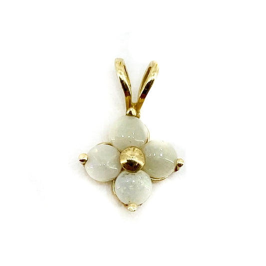 14ct Yellow Gold Pendant Set With Opal Pre Loved