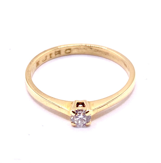 18ct Yellow Gold Diamond Ring Pre Loved