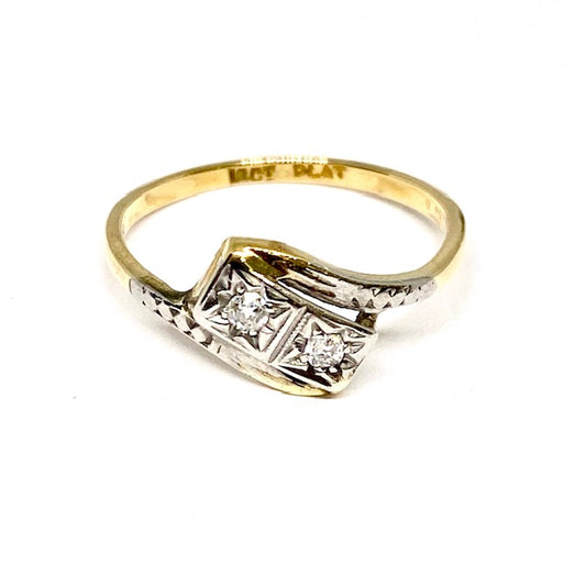 18ct Yellow Gold Diamond set Pre-Loved ring