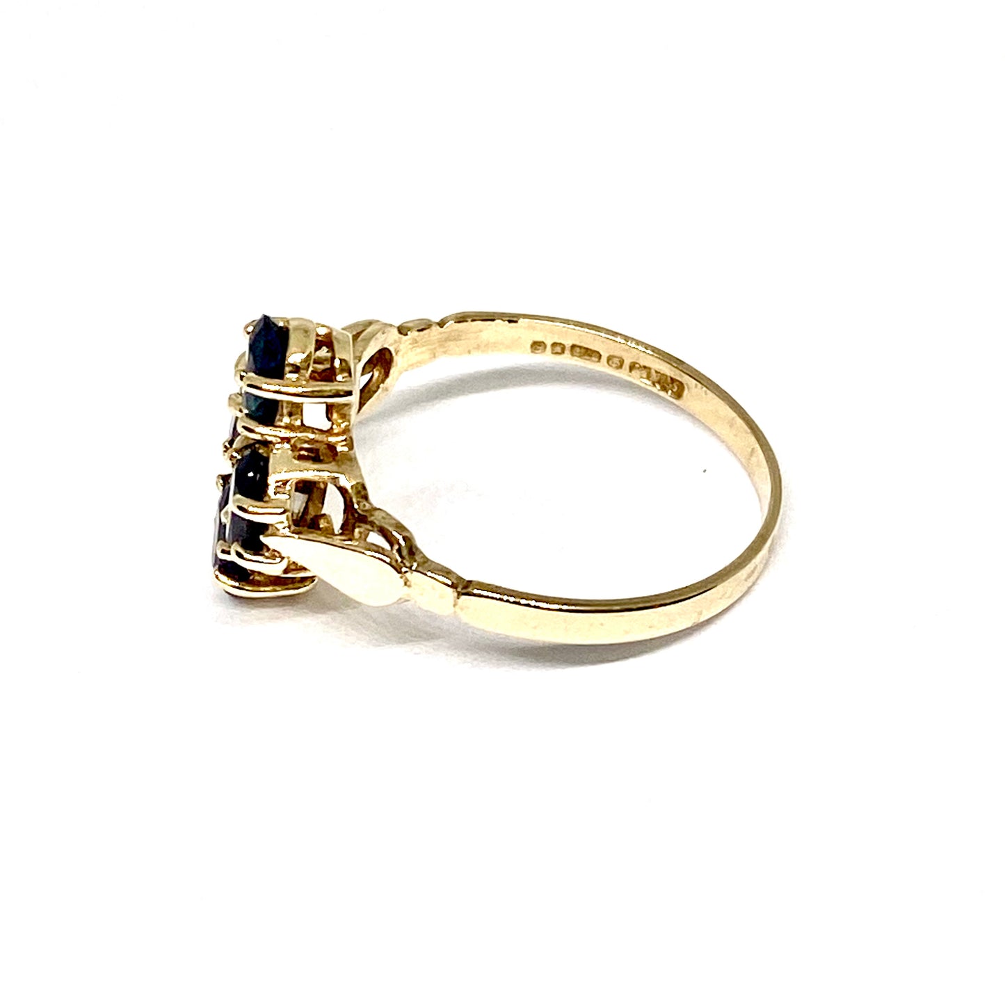 9ct Yellow Gold Sapphire Pre-Loved Ring