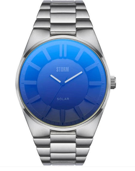 STORM Solaron Lazer Blue Stainless Steel Bracelet Watch