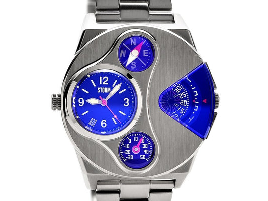 Storm Gents V2 Navigator Lazer Blue Multi function Bracelet watch