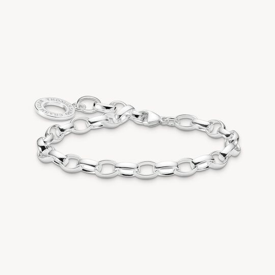 Thomas Sabo Sterling Silver Charm Club Bracelet  ref  X0032-001-12
