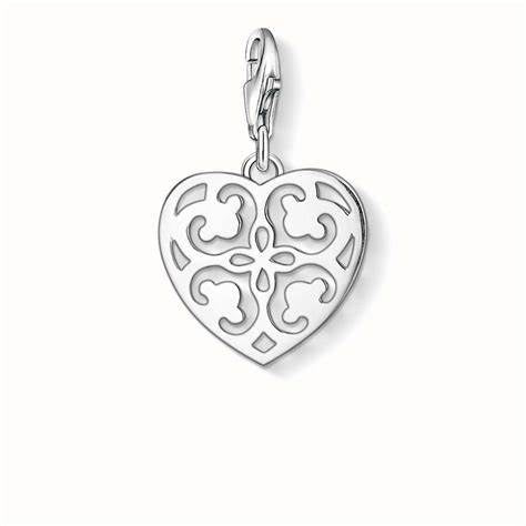 Thomas Sabo Sterling Silver Ornament Heart Charm ref 1054-001-12