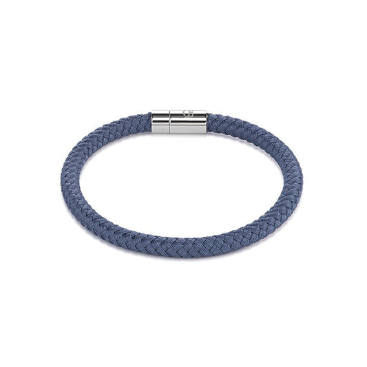 Coeur de Lion Blue Textile magnetic clasp bracelet 0115/31-0721