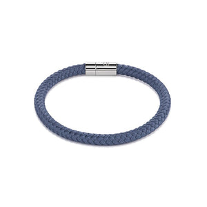 0115/31-0721 Coeur de Lion Blue Textile magnetic clasp bracelet