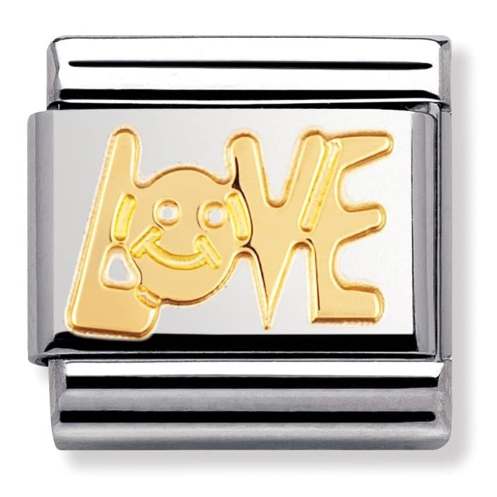 Nomination CLASSIC Gold Engraved ‘Love' Charm