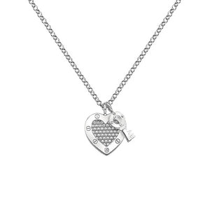 Hot Diamonds Sterling Silver Diamond Set Key & Heart Pendant on Chain DP654