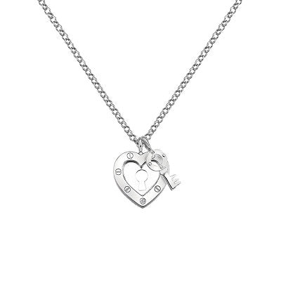 Hot Diamonds Sterling Silver Diamond Set Lock Heart Padlock