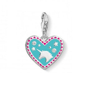 Thomas Sabo Sterling Silver Unicorn Heart Charm ref 1470-041-17