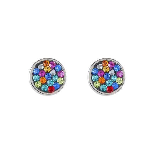 Coeur de Lion Stainless Steel multi coloured Crystal Stud earrings 0118/21-1500