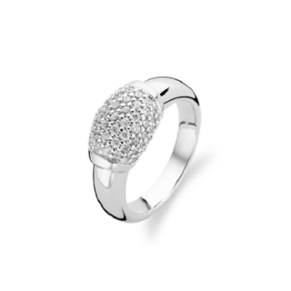 Ti Sento Stirling Silver CZ set ring ref 1802ZI/52 Size L1/2
