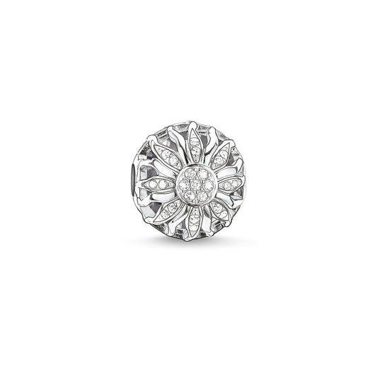 Thomas Sabo Sterling Silver CZ set Sunshine Karma bead charm ref K0020-051-14