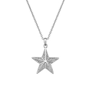 Hot Diamonds Sterling Silver Diamond Set Star Pendant on Chain DP664