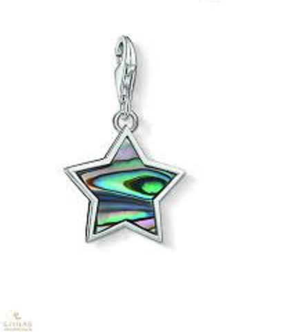 Thomas Sabo Sterling Silver Mother Of Pearl  Star charm ref 1533-509-7