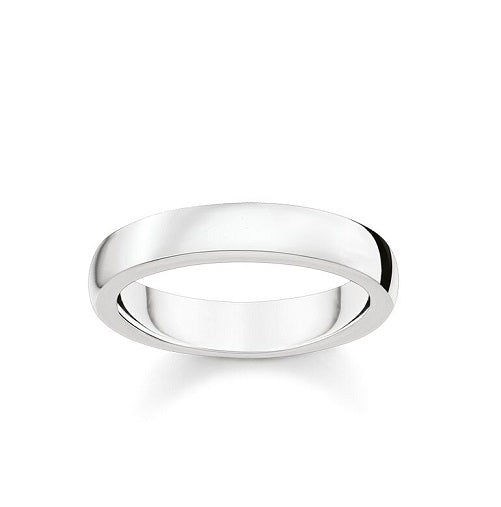 Thomas Sabo Sterling Silver Plain Band Ring TR2114-001-12-54 Size 54/N