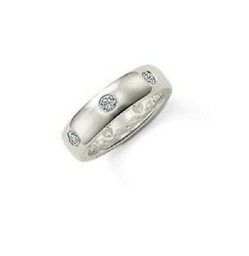 Thomas Sabo  Silver Multi Stone White Zirconia Ring  Size 52 ref TR1812-051-14-52