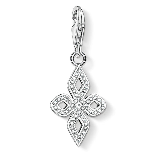 Thomas Sabo Sterling Silver CZ set Love Knot charm ref 1563-051-14