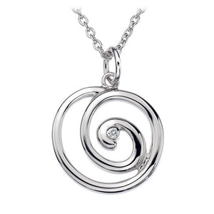 Hot Diamonds Sterling Silver Eternity Spiral Necklace DP371