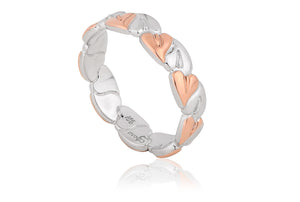 3STLR01 Clogau Silver/9ct gold Tree of Life 2 tone ring. Size P