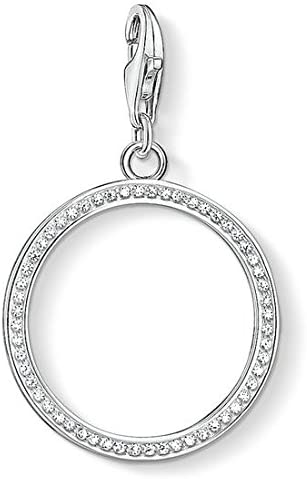 Thomas Sabo Sterling Silver CZ set Circle charm ref 1530-051-14
