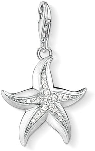 Thomas Sabo Sterling Silver CZ set starfish charm ref 1528-051-14