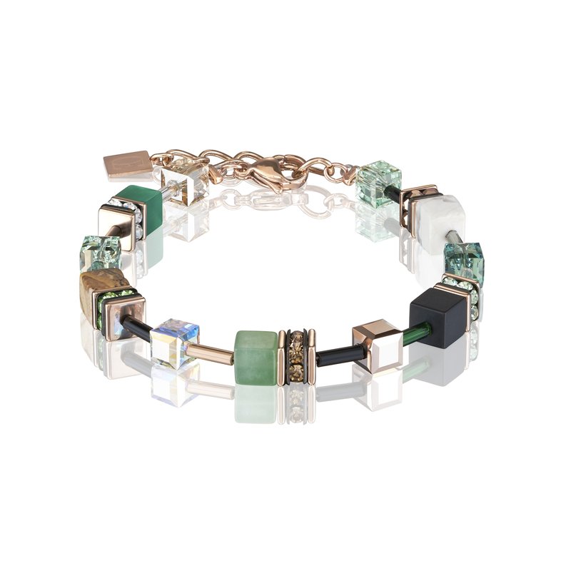 4905/30-0510 Coeur de Lion Stainless Steel Geo Cube bracelet