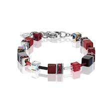 4014/30-0312 Coeur de Lion Stainless Steel Geo Cube bracelet