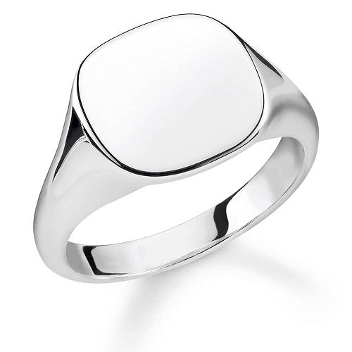 Thomas Sabo Sterling Silver Classic Square shaped Signet ring TR2248-001-21-62 Size 62/T