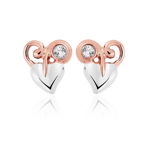 3STOLSE01 Clogau Silver/9ct gold Tree of Life Stud Earrings