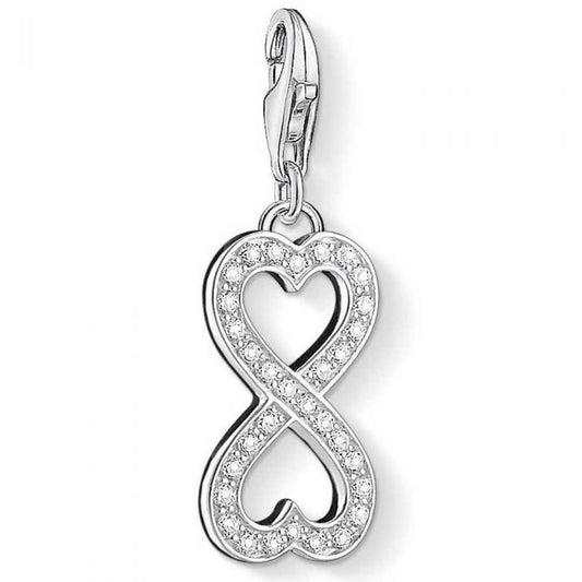 Thomas Sabo Sterling Silver CZ set Eternity charm ref 1306-051-14