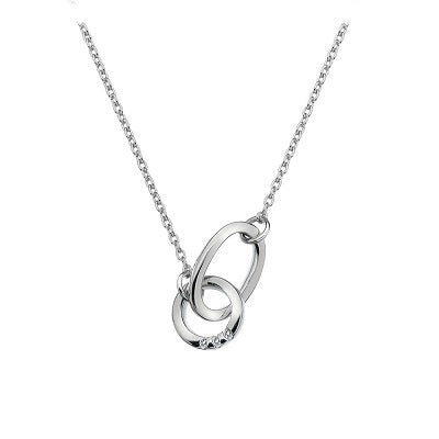 Hot Diamonds Sterling Silver Halo Necklace DN103