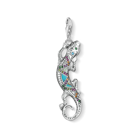 Thomas Sabo Sterling Silver Multi stone set Lizard Charm ref Y0063-991-7
