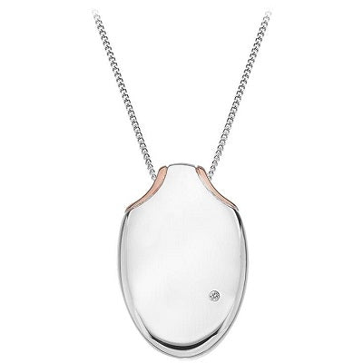 Hot Diamonds Sterling Silver Diamond Set Lunar Necklace DP577