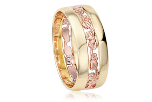 ETOLR4 Clogau 9ct gold Tree of Life Triple band Ring  Size N