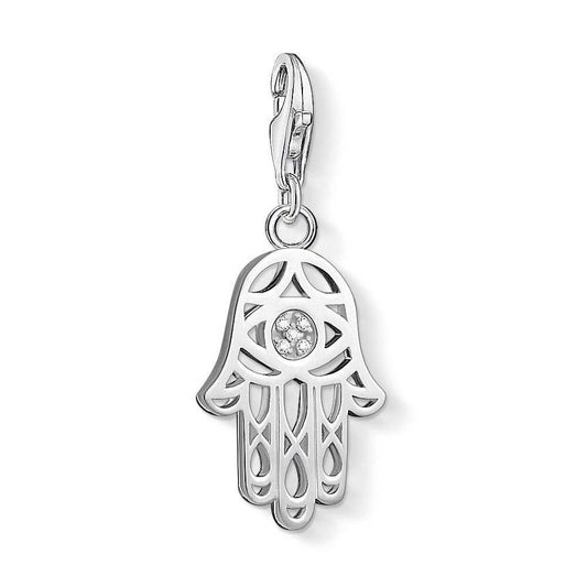 THOMAS SABO Silver Diamond Hand of Fatima Charm ref DC0030-725-14