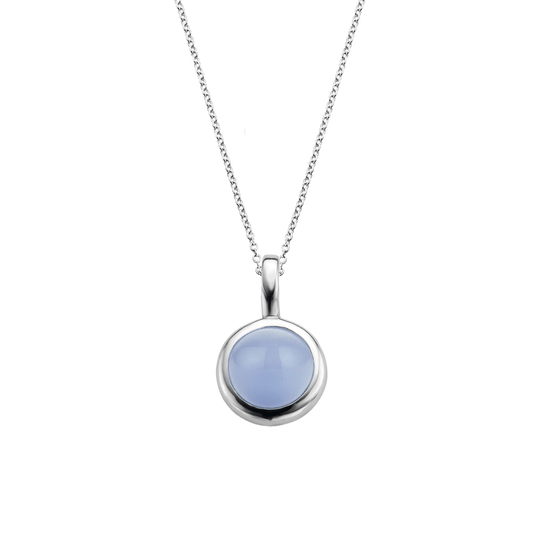 Ti Sento Sterling Silver Lavender stone set pendant on chain ref 6719LA