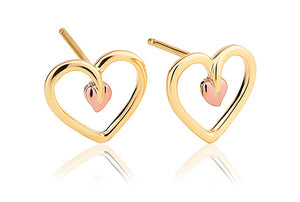Clogau 9ct gold Tree of Life Stud Earrings Ref TLHE7