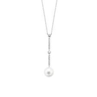 Ti Sento Stirling Silver Synthetic Pearl Set Necklace on chain ref 3837PW/42