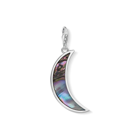 Thomas Sabo Sterling Silver Abalone Mother of Pearl Moon charm ref Y0007-509-7