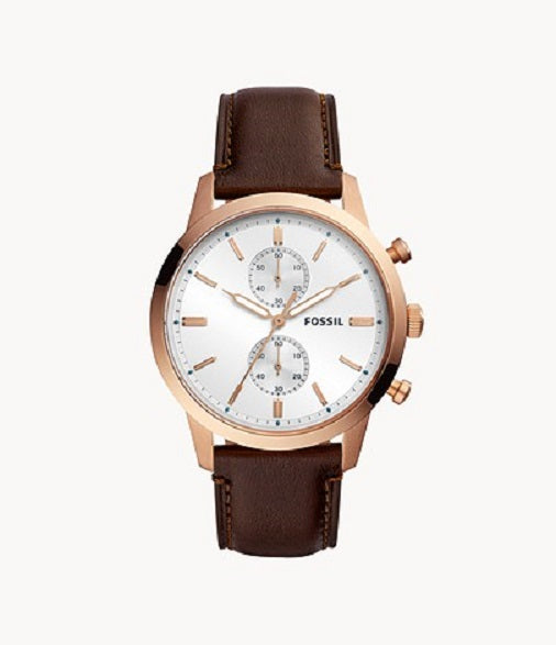 FS5468 Fossil Townsman Chronograph Java  Brown Leather Watch