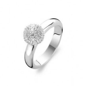 Ti Sento Sterling Silver CZ set ring ref 1443ZI/56 Size P