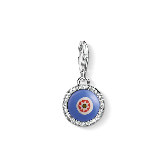 Thomas Sabo Sterling Silver Blue Glass Eye charm ref 1440-052-1