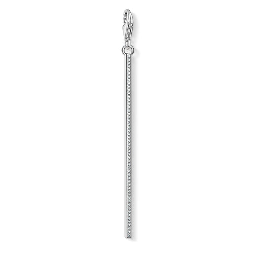 Thomas Sabo Sterling Silver CZ set  Vertical Bar charm ref Y0029-051-14